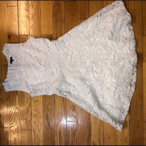 White dress with pattern